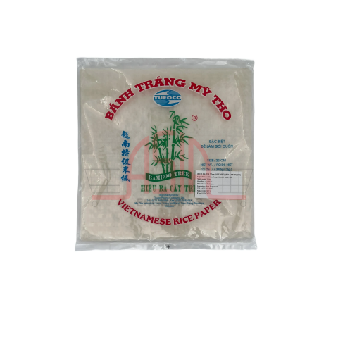 Rice Paper SQUARE GoiCuon Vuong 22CM 3coconut tree 340G x 44
